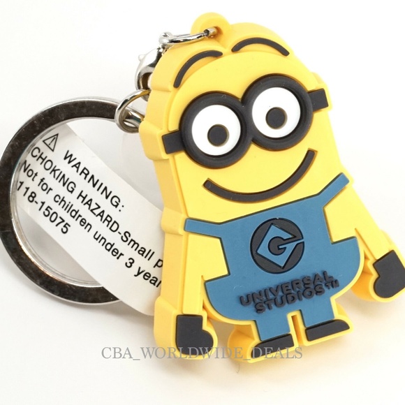Universal Studios Despicable Me Minion Dave Suction Cup Keychain - Picture 1 of 1